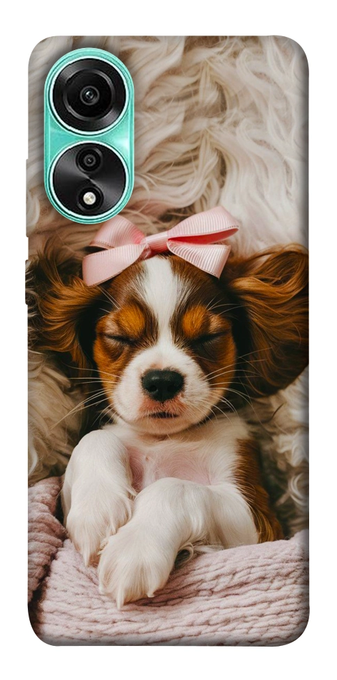 Чехол Sleepy spaniel для Oppo A78 4G