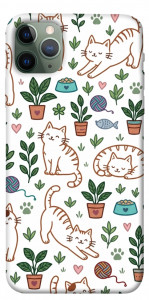Чехол Cats pattern для iPhone 11 Pro Max