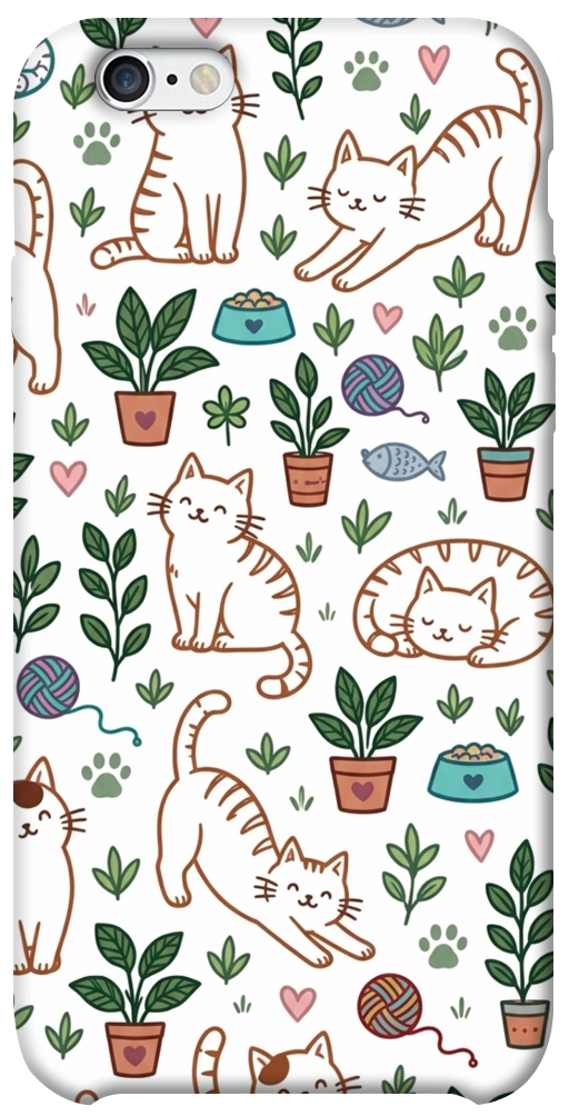 Чехол Cats pattern для iPhone 6