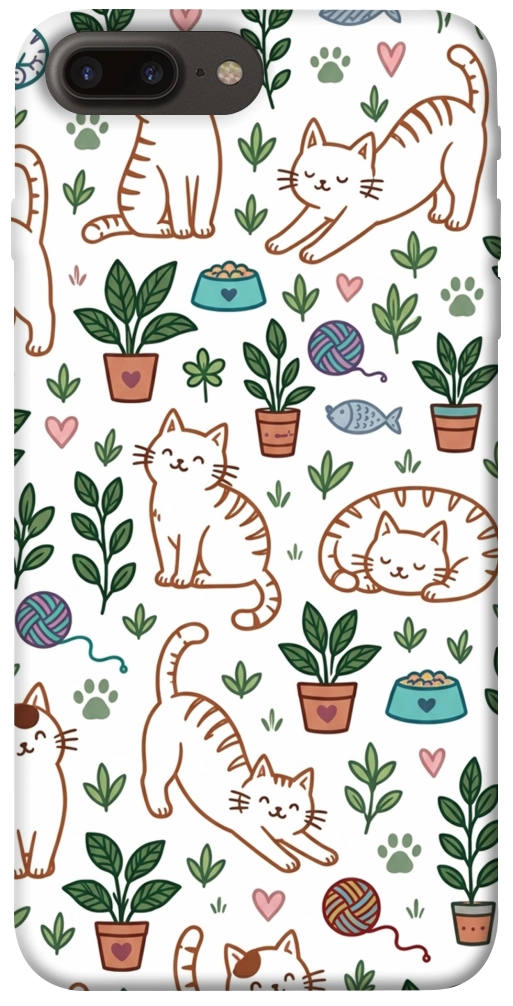 Чехол Cats pattern для iPhone 7 Plus