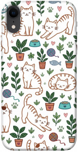 Чехол Cats pattern для iPhone XR