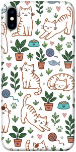 Чохол Cats pattern для iPhone X