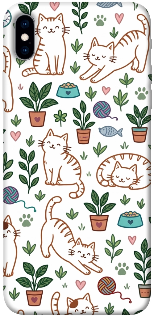 Чехол Cats pattern для iPhone XS Max