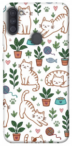 Чохол Cats pattern для Galaxy A11 (2020)