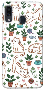 Чохол Cats pattern для Samsung Galaxy A20 A205F
