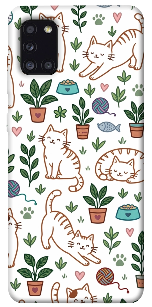 Чохол Cats pattern для Galaxy A31 (2020)