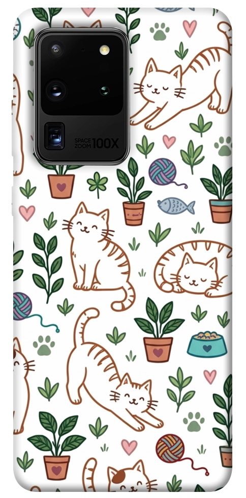 Чохол Cats pattern для Galaxy S20 Ultra (2020)
