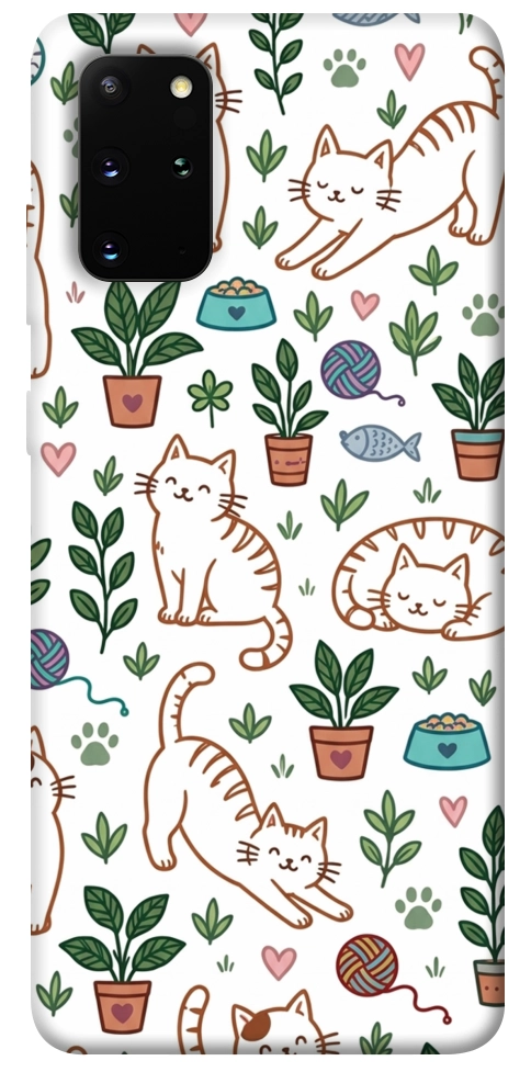 Чохол Cats pattern для Galaxy S20 Plus (2020)