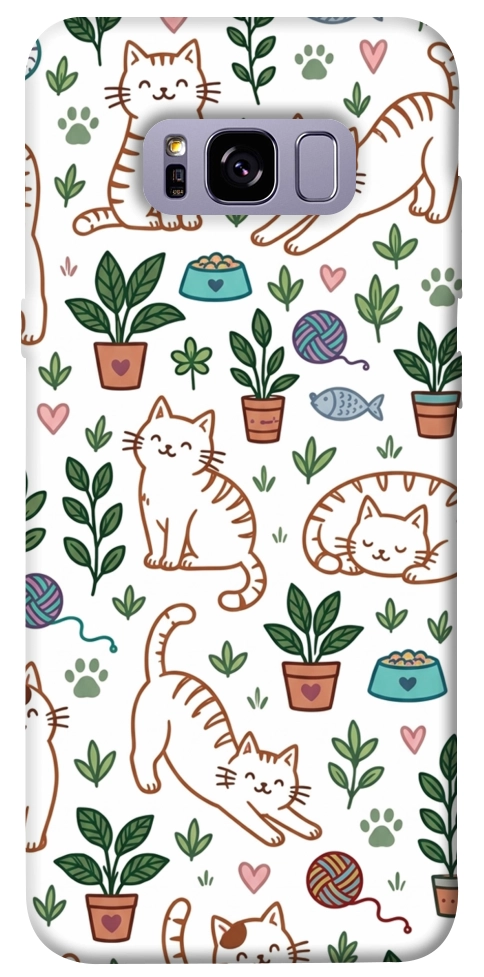Чехол Cats pattern для Galaxy S8+