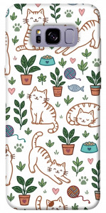Чехол Cats pattern для Galaxy S8+