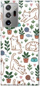 Чехол Cats pattern для Galaxy Note 20 Ultra