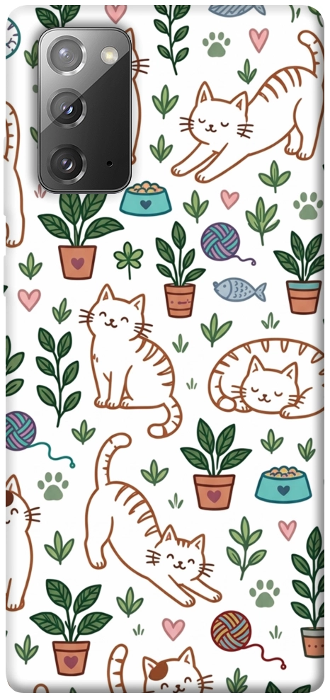 Чохол Cats pattern для Galaxy Note 20