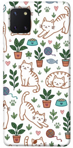 Чехол Cats pattern для Galaxy Note 10 Lite (2020)