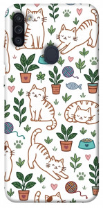 Чехол Cats pattern для Galaxy M11 (2020)