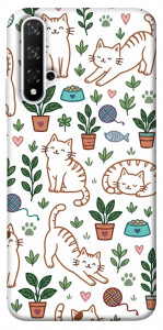 Чехол Cats pattern для Huawei Nova 5T