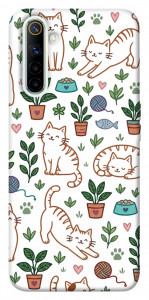Чехол Cats pattern для Realme 6
