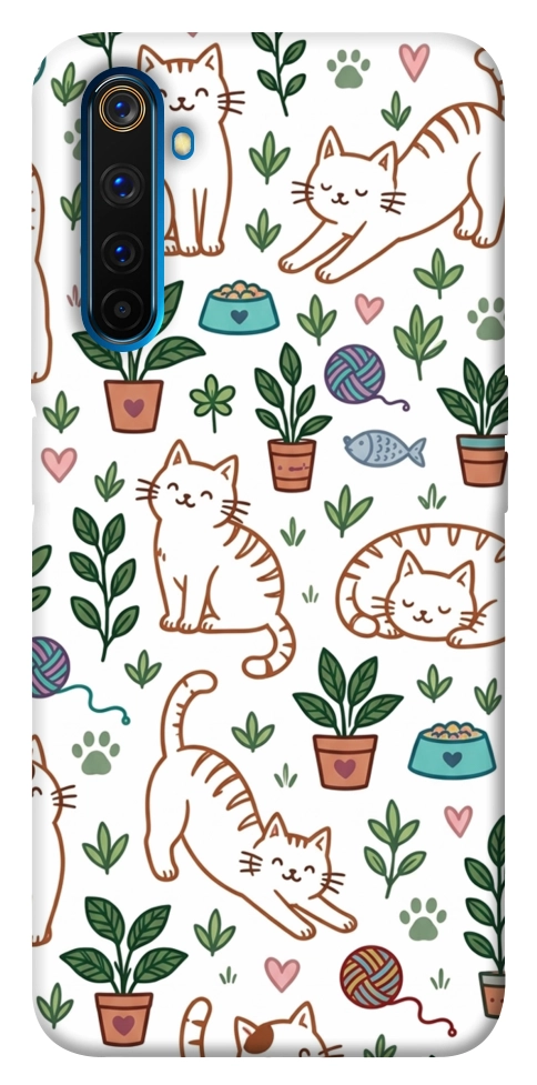 Чохол Cats pattern для Realme 6 Pro