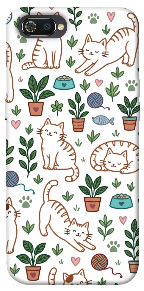 Чехол Cats pattern для Realme C2