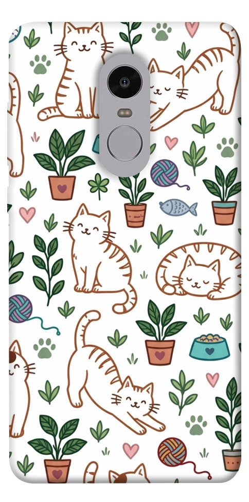 Чехол Cats pattern для Xiaomi Redmi Note 4X