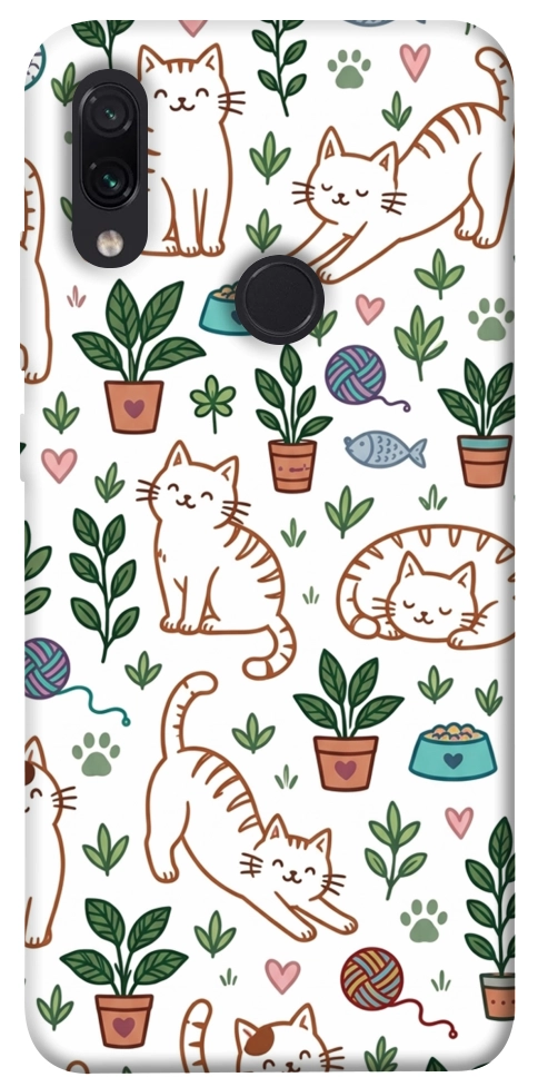 Чехол Cats pattern для Xiaomi Redmi Note 7