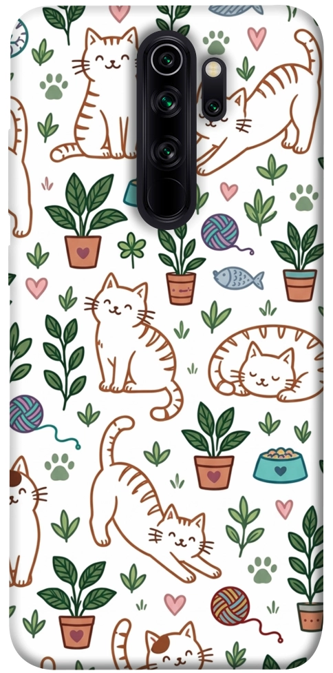 Чехол Cats pattern для Xiaomi Redmi Note 8 Pro