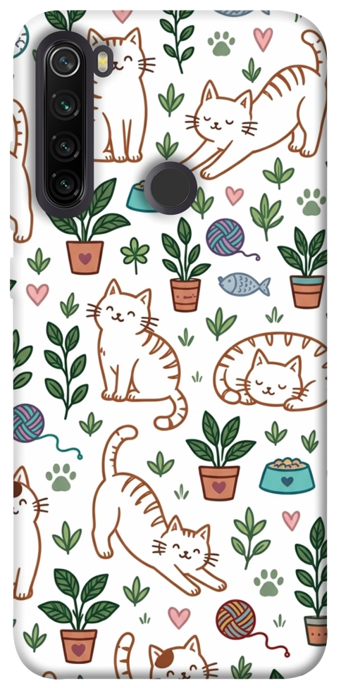 Чехол Cats pattern для Xiaomi Redmi Note 8T