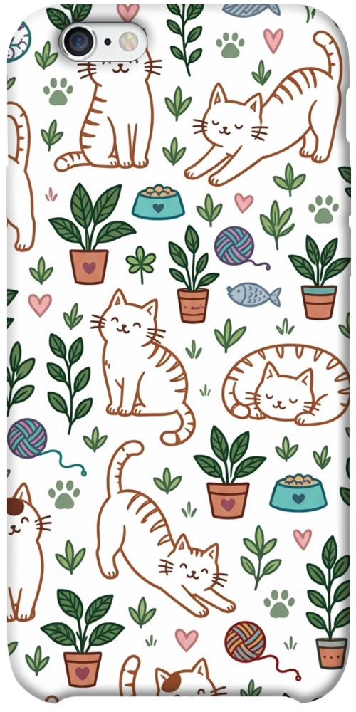 Чохол Cats pattern для iPhone 6S Plus
