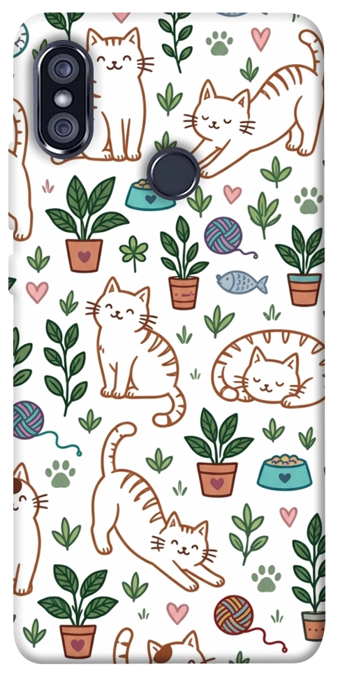 Чехол Cats pattern для Xiaomi Redmi Note 5 (Dual Camera)