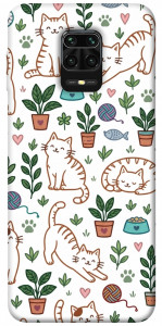Чохол Cats pattern для Xiaomi Redmi Note 9S
