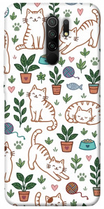Чехол Cats pattern для Xiaomi Redmi 9