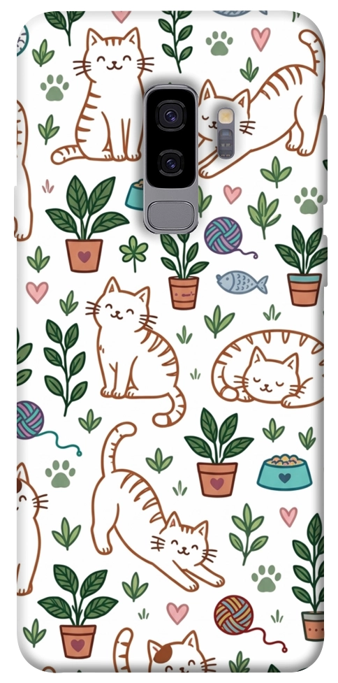 Чехол Cats pattern для Galaxy S9+