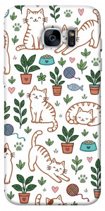 Чохол Cats pattern для Galaxy S7 Edge