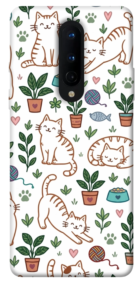 Чехол Cats pattern для OnePlus 8