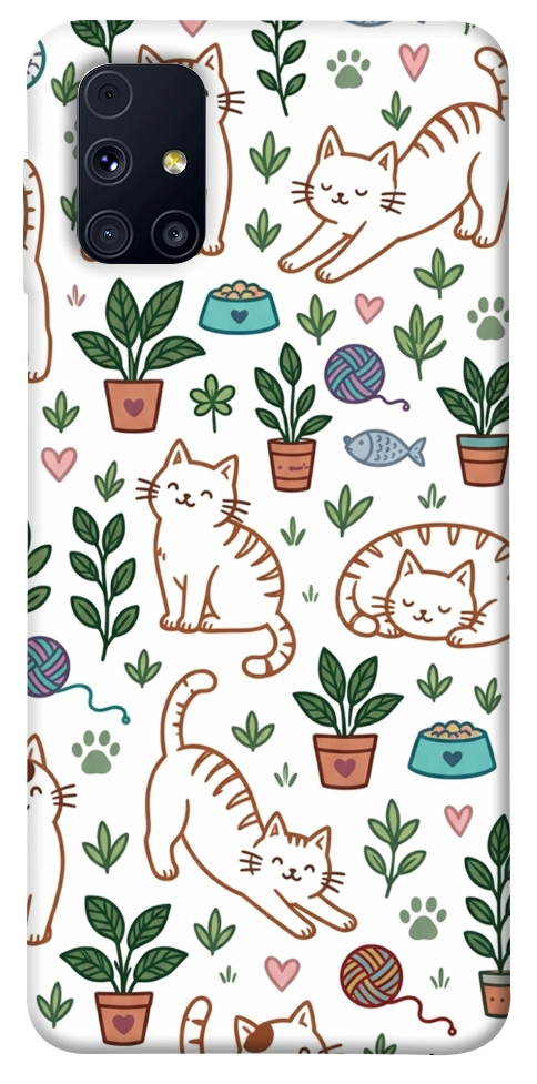 Чехол Cats pattern для Galaxy M31s