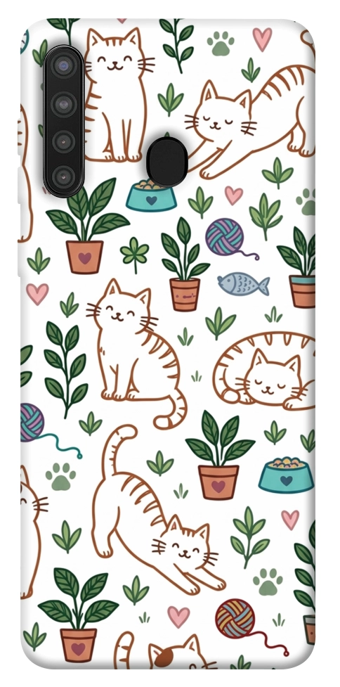 Чохол Cats pattern для Galaxy A21