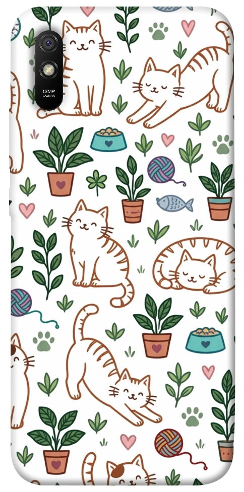 Чохол Cats pattern для Xiaomi Redmi 9A