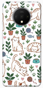 Чехол Cats pattern для OnePlus 7T
