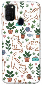 Чохол Cats pattern для Samsung Galaxy M21