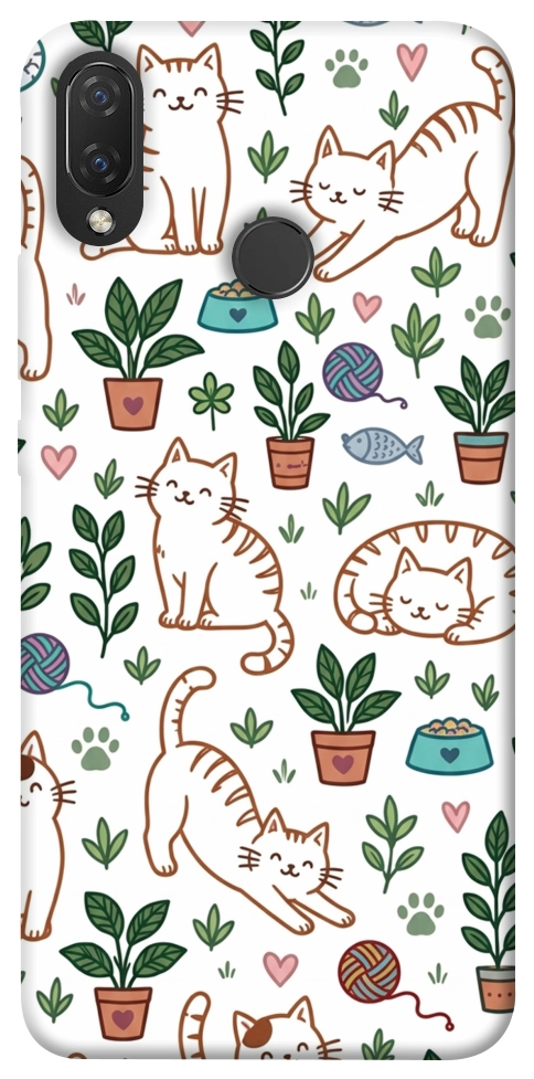 Чехол Cats pattern для Huawei Nova 3i