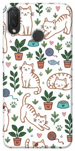 Чехол Cats pattern для Huawei Nova 3i