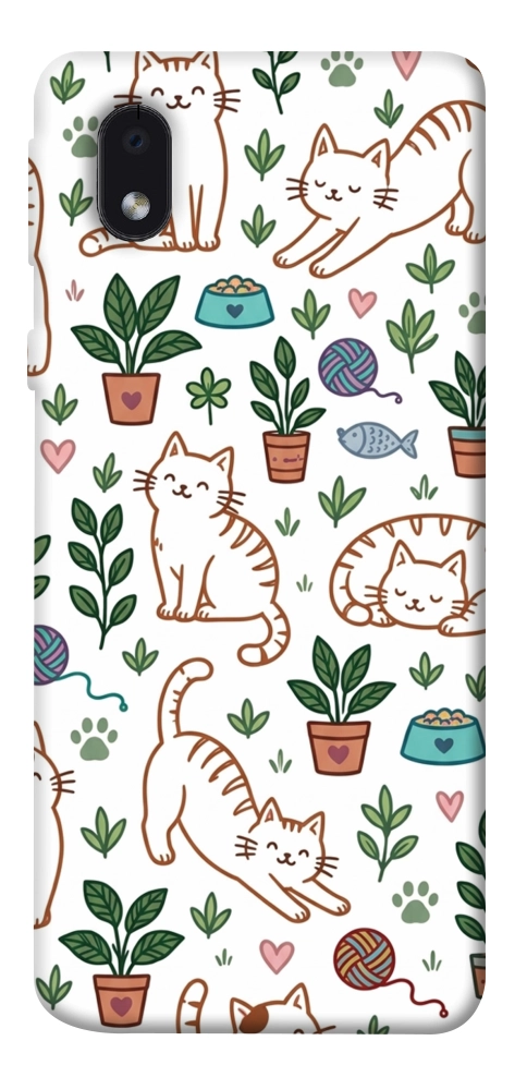 Чохол Cats pattern для Galaxy M01 Core