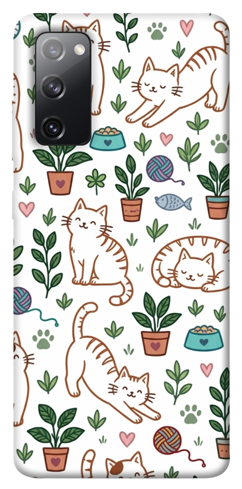 Чохол Cats pattern для Galaxy S20 FE