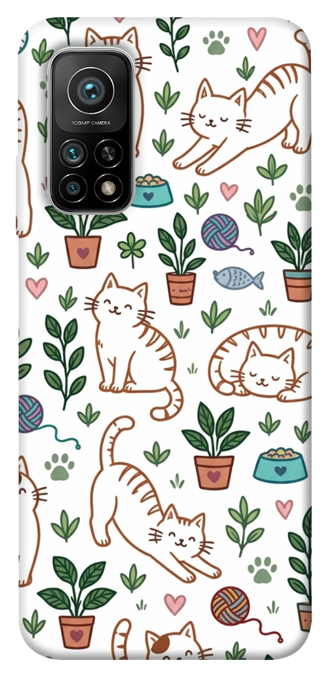 Чехол Cats pattern для Xiaomi Mi 10T