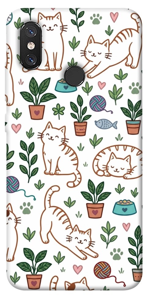 Чехол Cats pattern для Xiaomi Mi 8