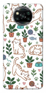 Чехол Cats pattern для Xiaomi Poco X3 Pro
