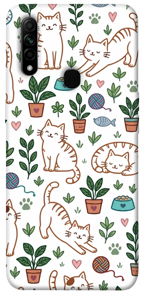 Чехол Cats pattern для Oppo A31