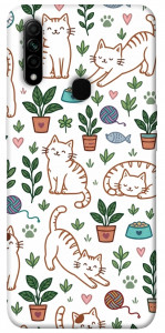 Чехол Cats pattern для Oppo A31