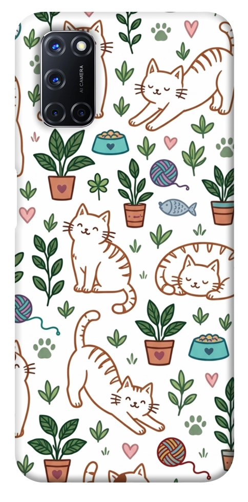 Чохол Cats pattern для Oppo A92