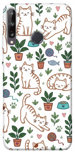 Чехол Cats pattern для Huawei P40 Lite E