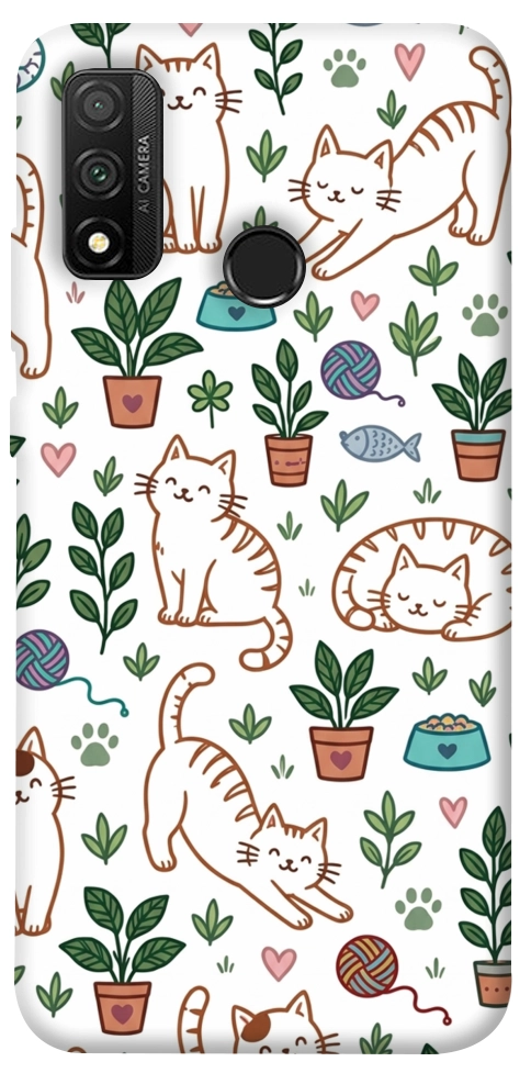 Чехол Cats pattern для Huawei P Smart (2020)